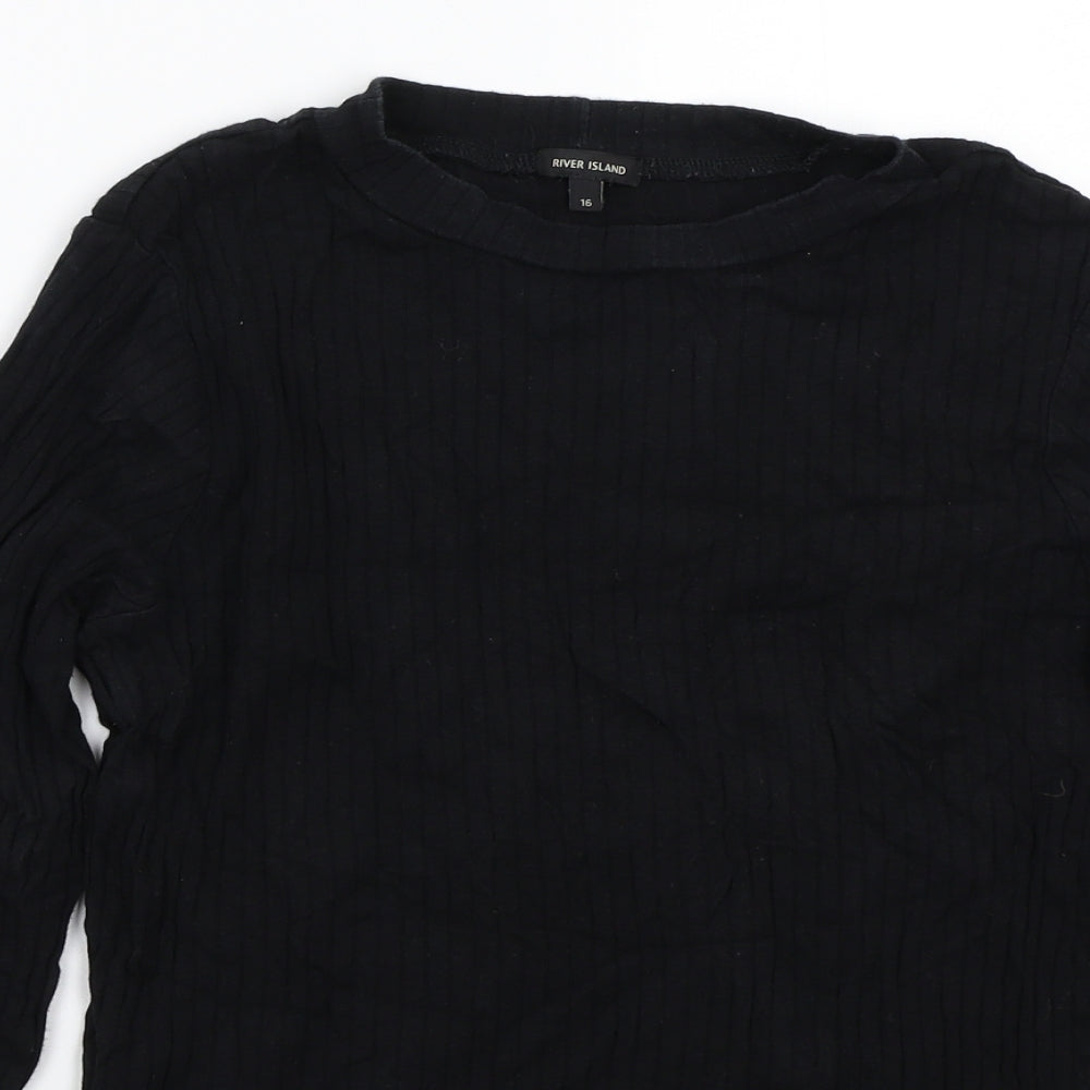 riverisland Womens Black   Pullover Jumper Size 16