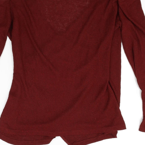 Koton Womens Red   Basic Blouse Size L