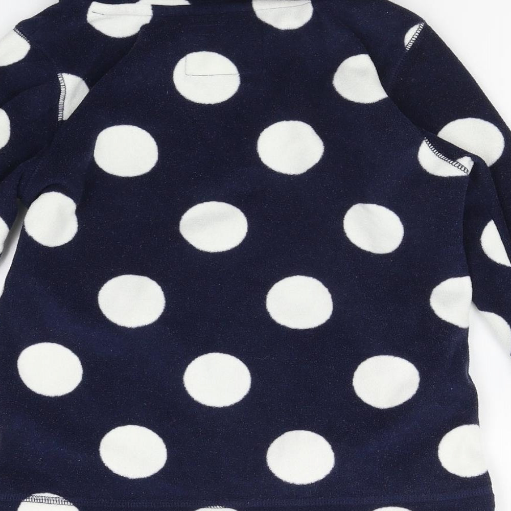 NEXT Girls Blue Polka Dot  Pullover Jumper Size 6 Years