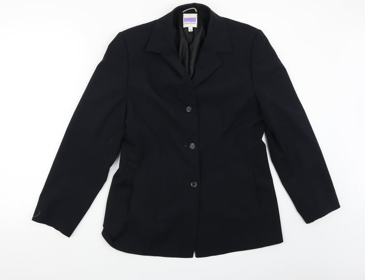 Allders Womens Black Jacket Blazer Size 12