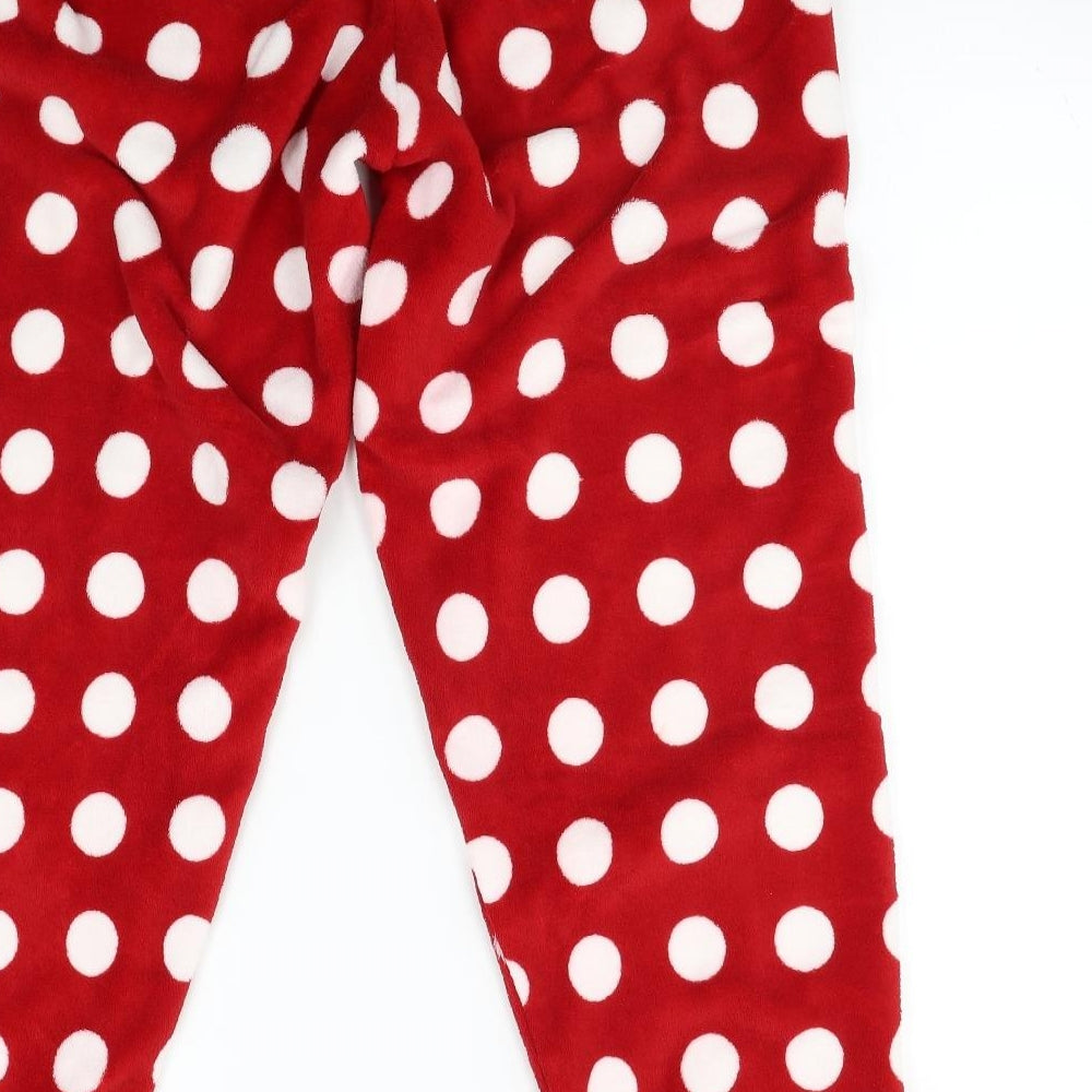 love to lounge Womens Red Polka Dot  Kaftan Pyjama Pants Size M