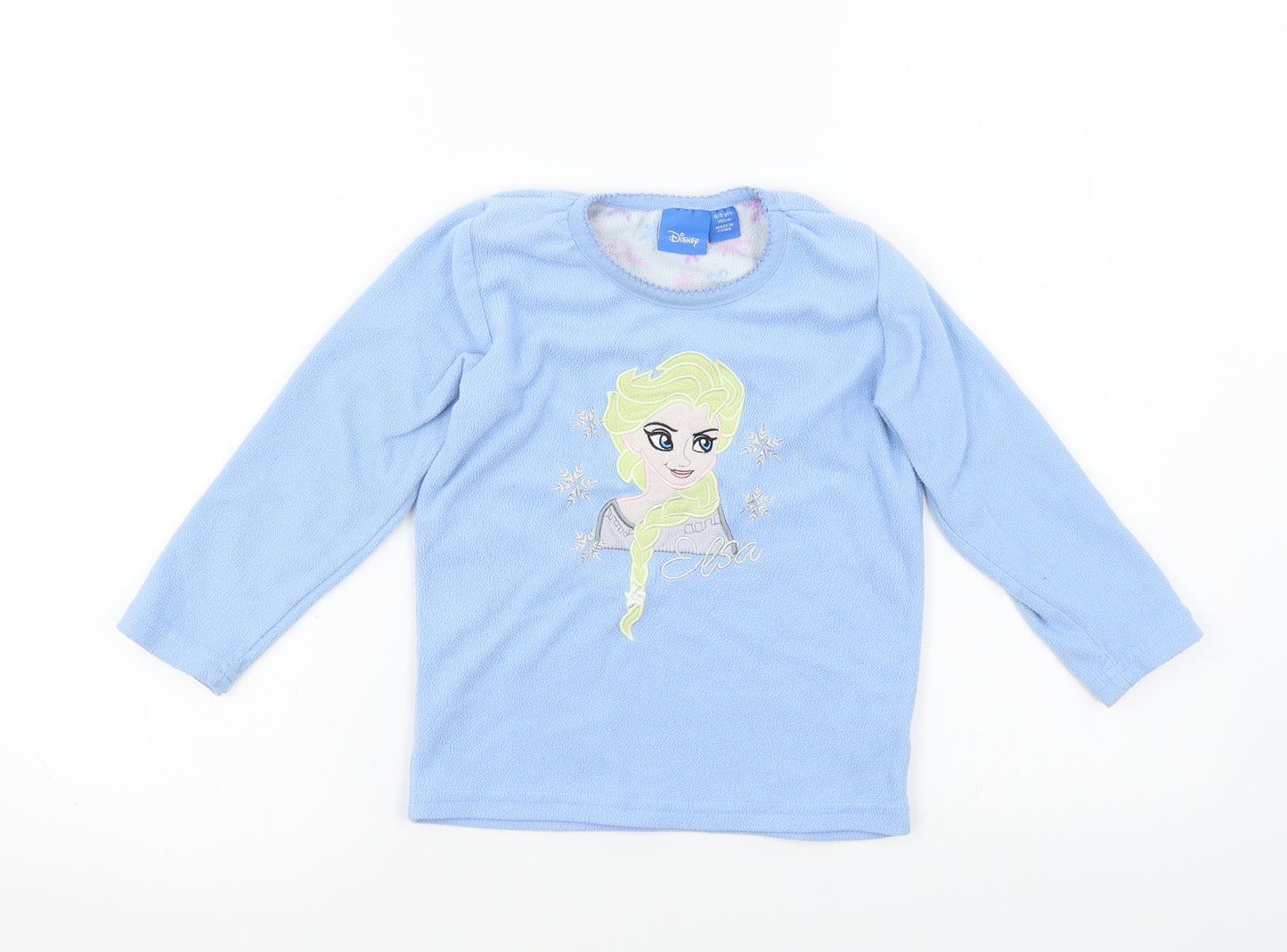 Disney Girls Blue   Pullover Jumper Size 4-5 Years  - frozen