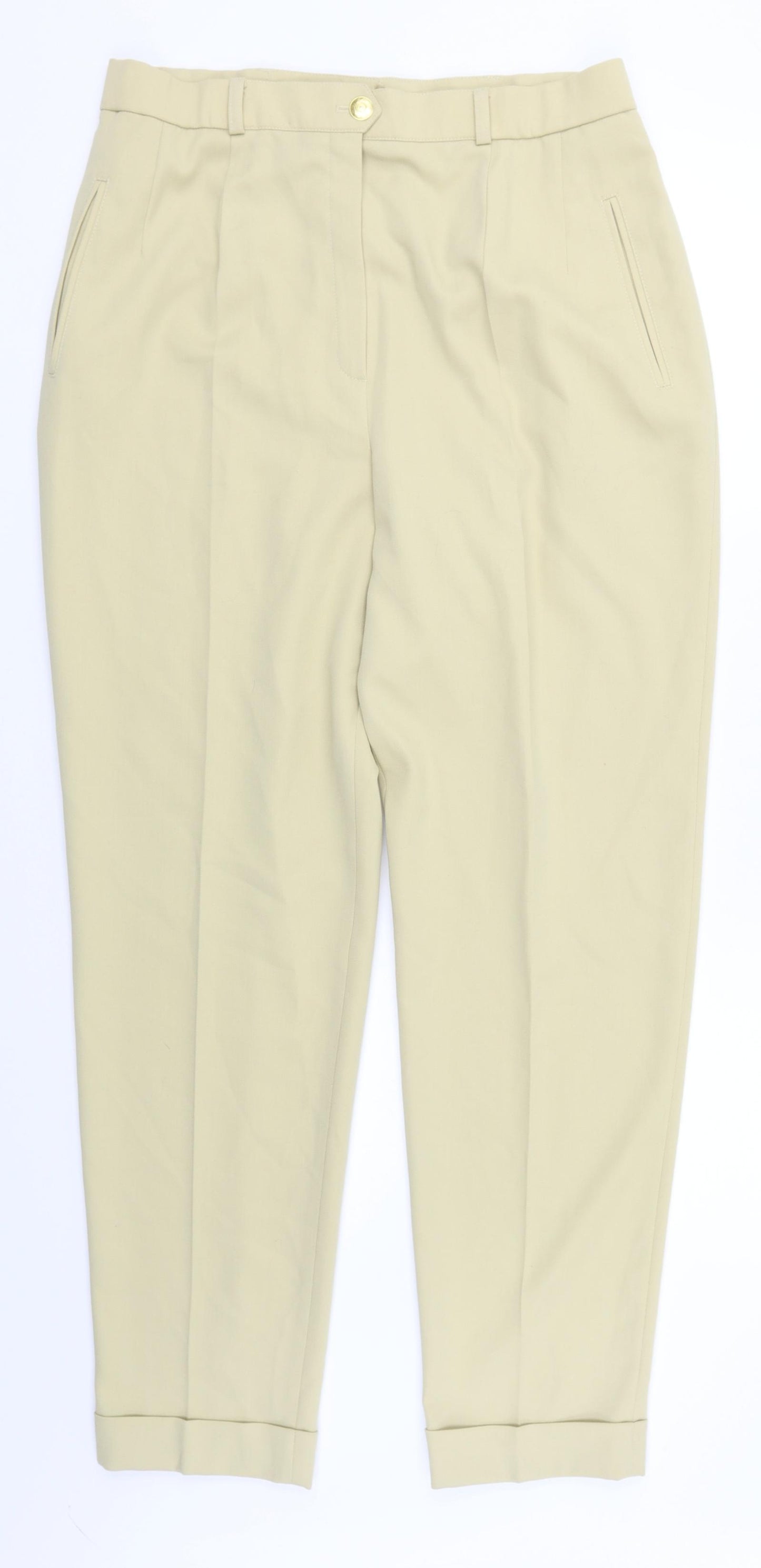 Preworn Womens Beige   Chino Trousers Size 16