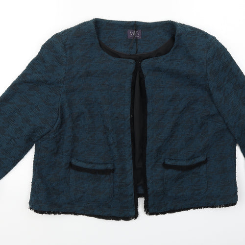 M&S Womens Blue   Jacket Blazer Size 18