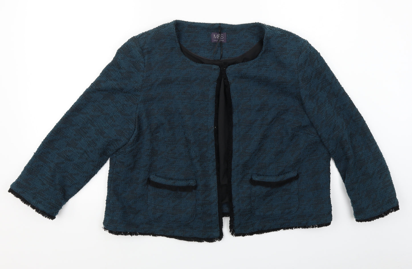 M&S Womens Blue   Jacket Blazer Size 18