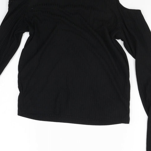 Select Womens Black   Basic T-Shirt Size 12