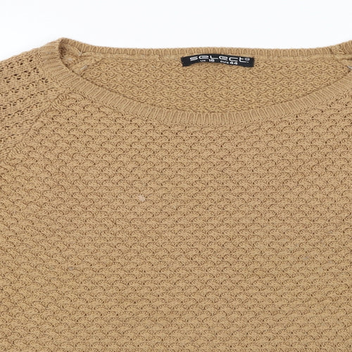 Select Womens Beige   Pullover Jumper Size 16