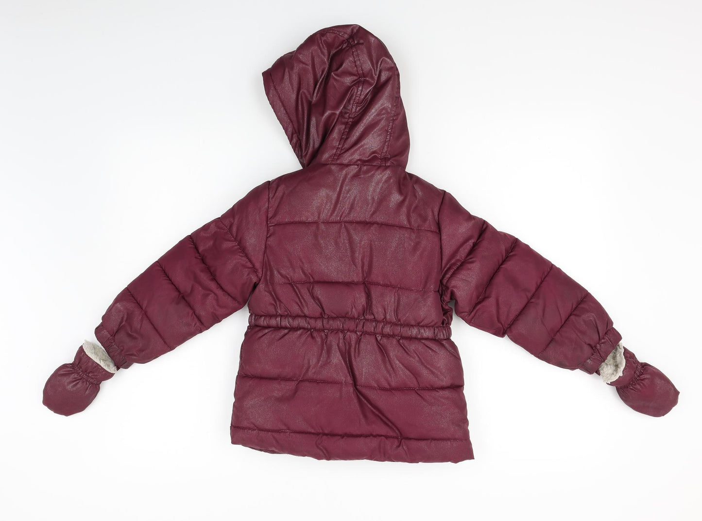 Nutmeg Girls Purple   Parka Coat Size 5-6 Years