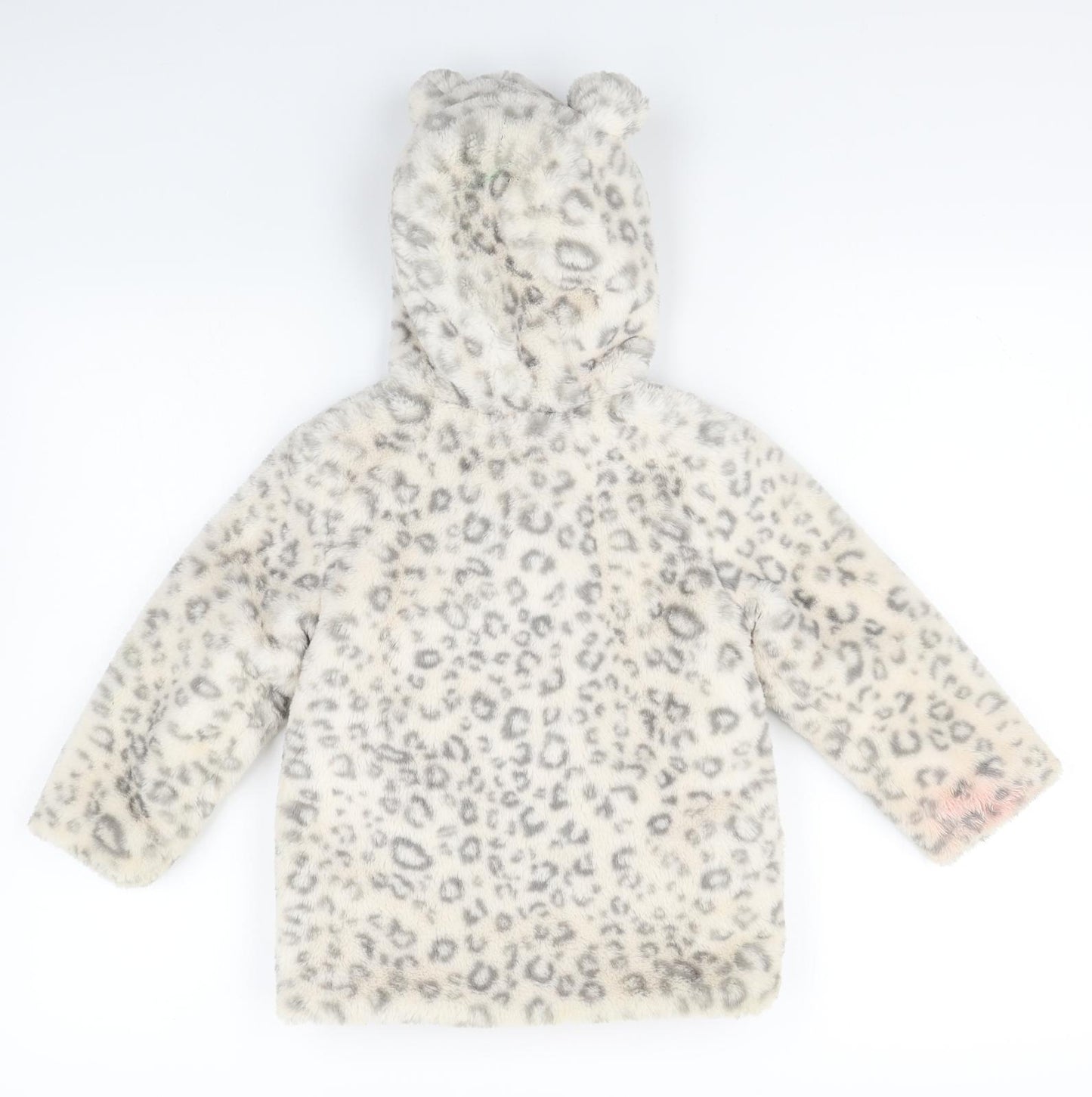 George Girls White Animal Print  Jacket Coat Size 3-4 Years