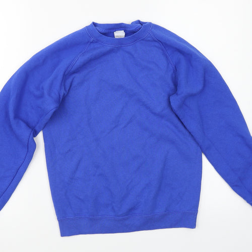 Fruit of the Loom Boys Blue   Pullover Jumper Size 10-11 Years
