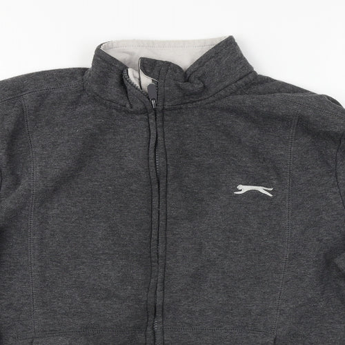 Slazenger Boys Grey   Full Zip Jumper Size 13 Years