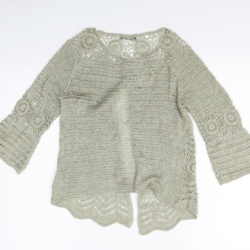 Papaya Womens Gold   Cardigan Jumper Size 10