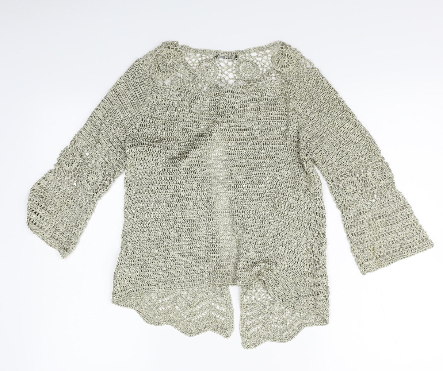 Papaya Womens Gold   Cardigan Jumper Size 10
