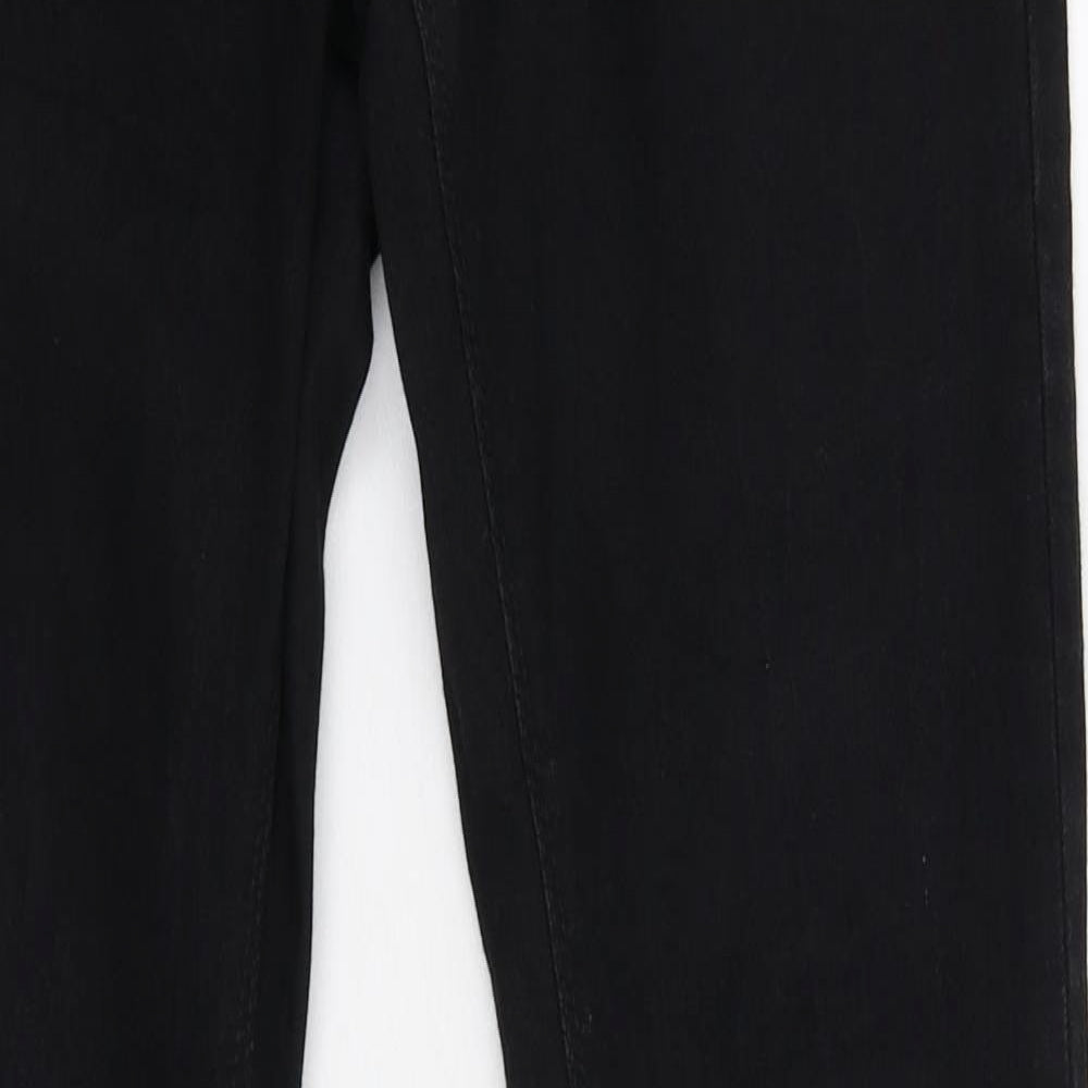 Denim & Co. Womens Black  Denim Jegging Jeans Size 8 L33 in