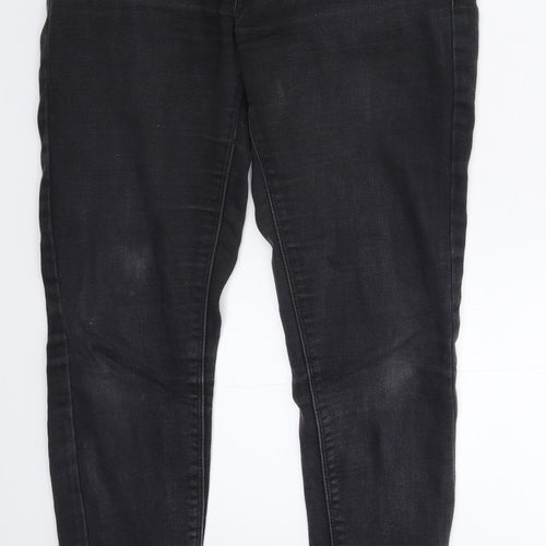 Denim & Co. Womens Black  Denim Jegging Jeans Size 8 L28 in