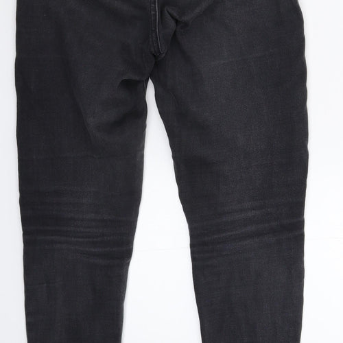 Denim & Co. Womens Black  Denim Jegging Jeans Size 8 L28 in