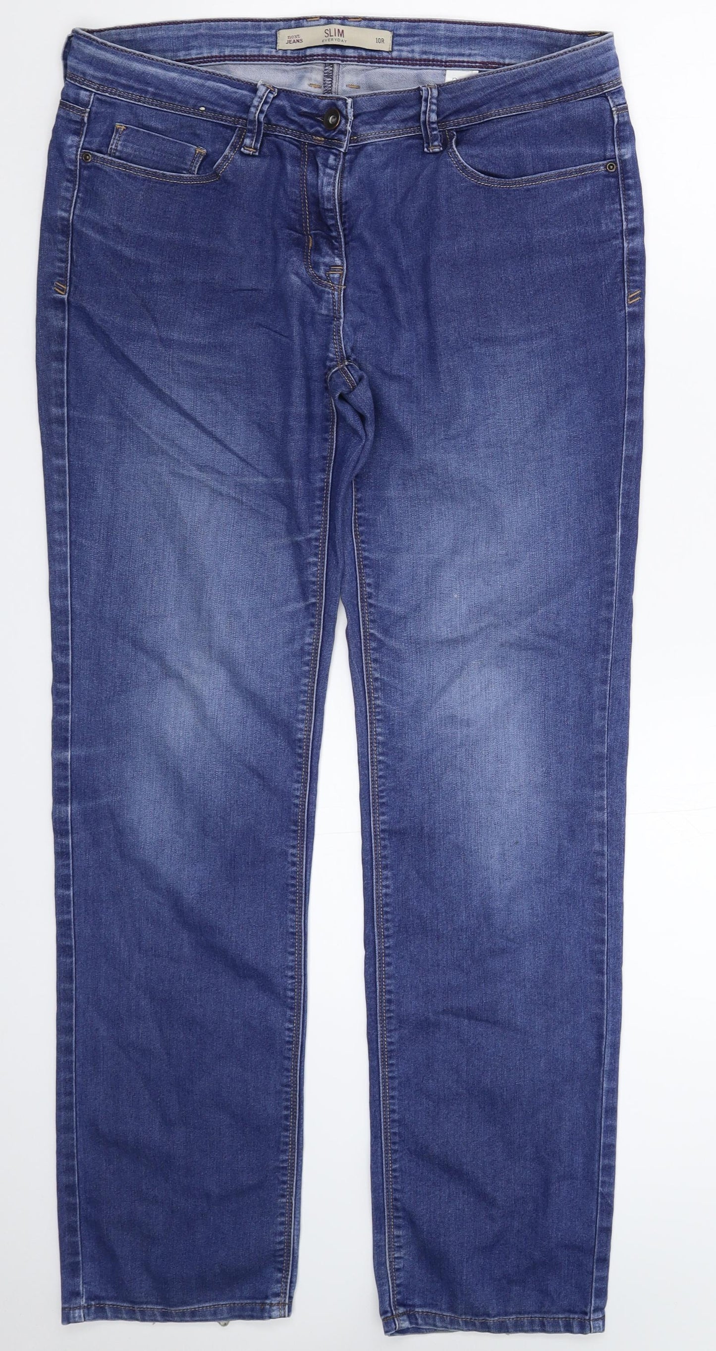 NEXT Womens Blue  Denim Straight Jeans Size 10 L30 in
