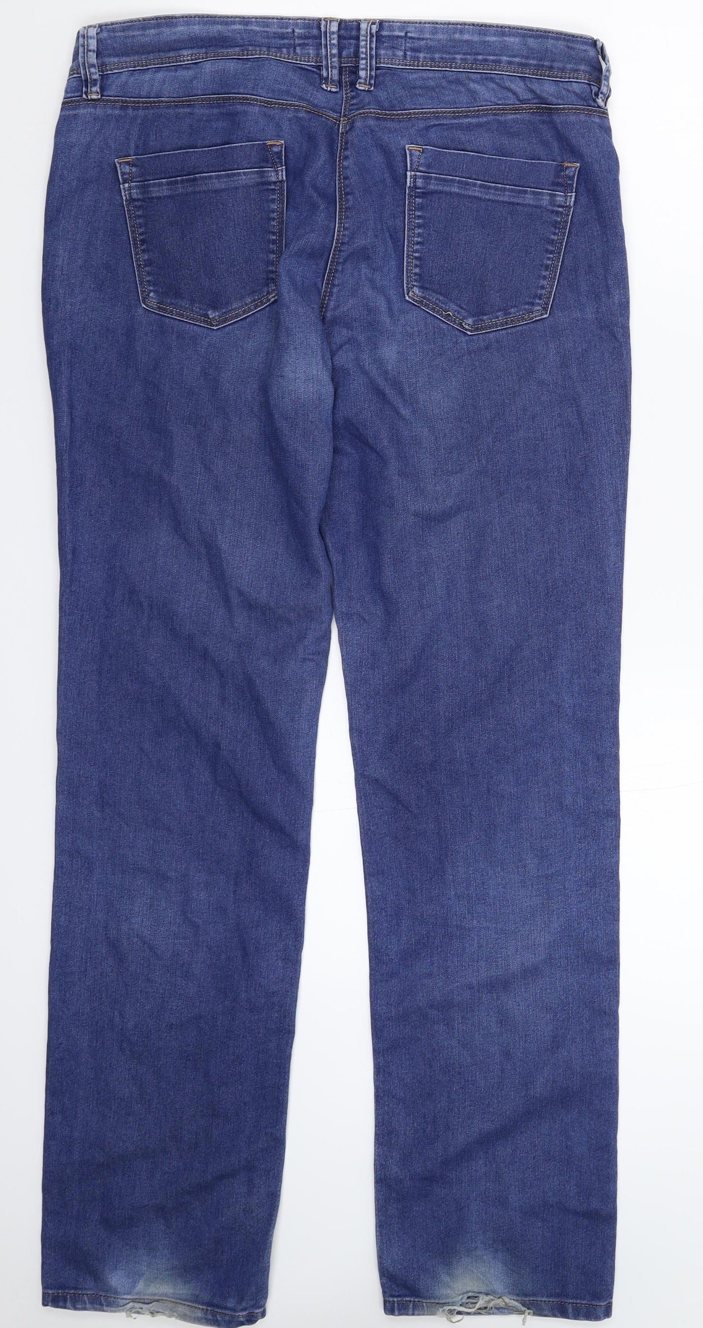 NEXT Womens Blue  Denim Straight Jeans Size 10 L30 in
