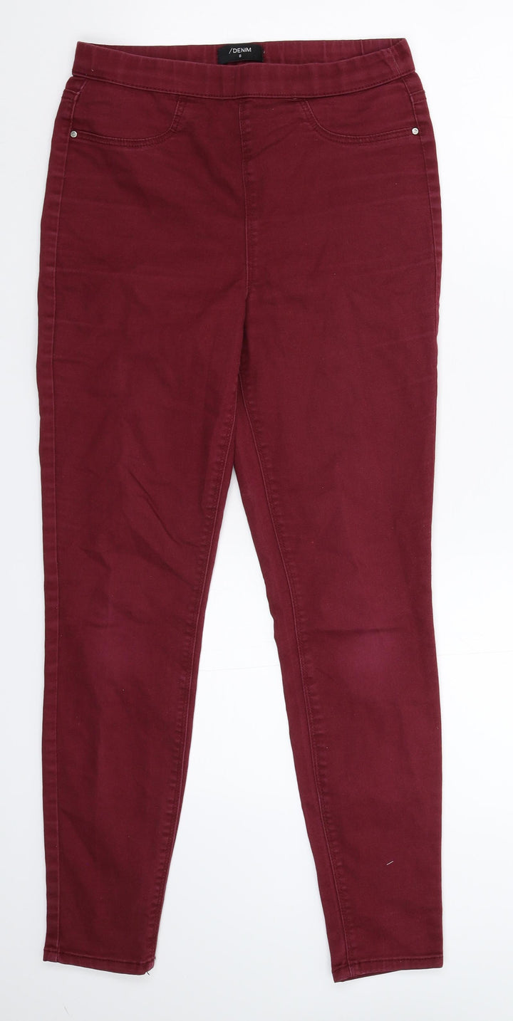 Matalan Womens Brown Denim Jegging Jeans Size 8 L27 in