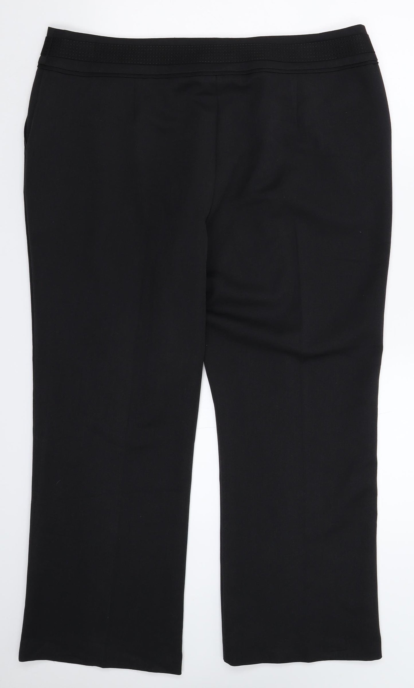 BM Womens Black   Trousers  Size 18 L27 in