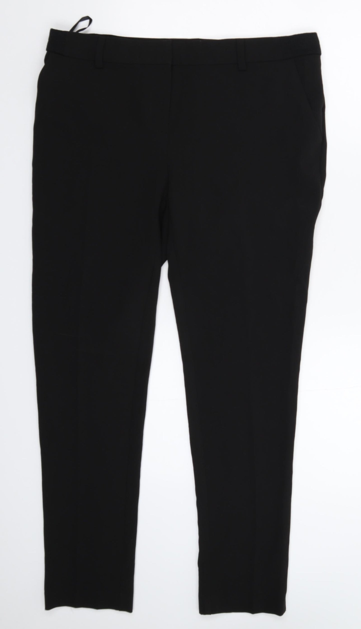 Preworn Womens Black   Trousers  Size 34 in L28 in
