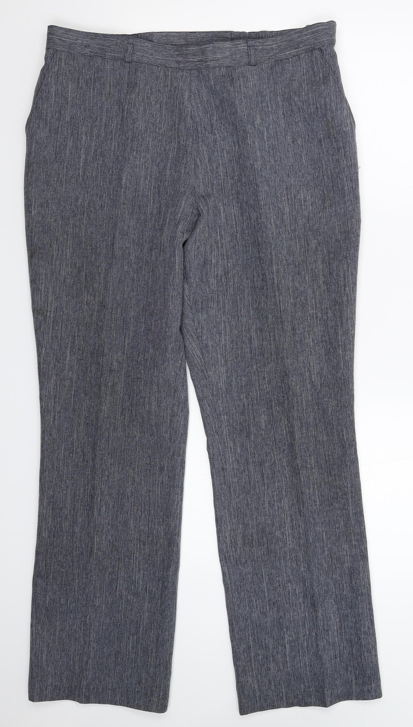 Marks and Spencer Womens Blue   Trousers  Size 18 L30 in