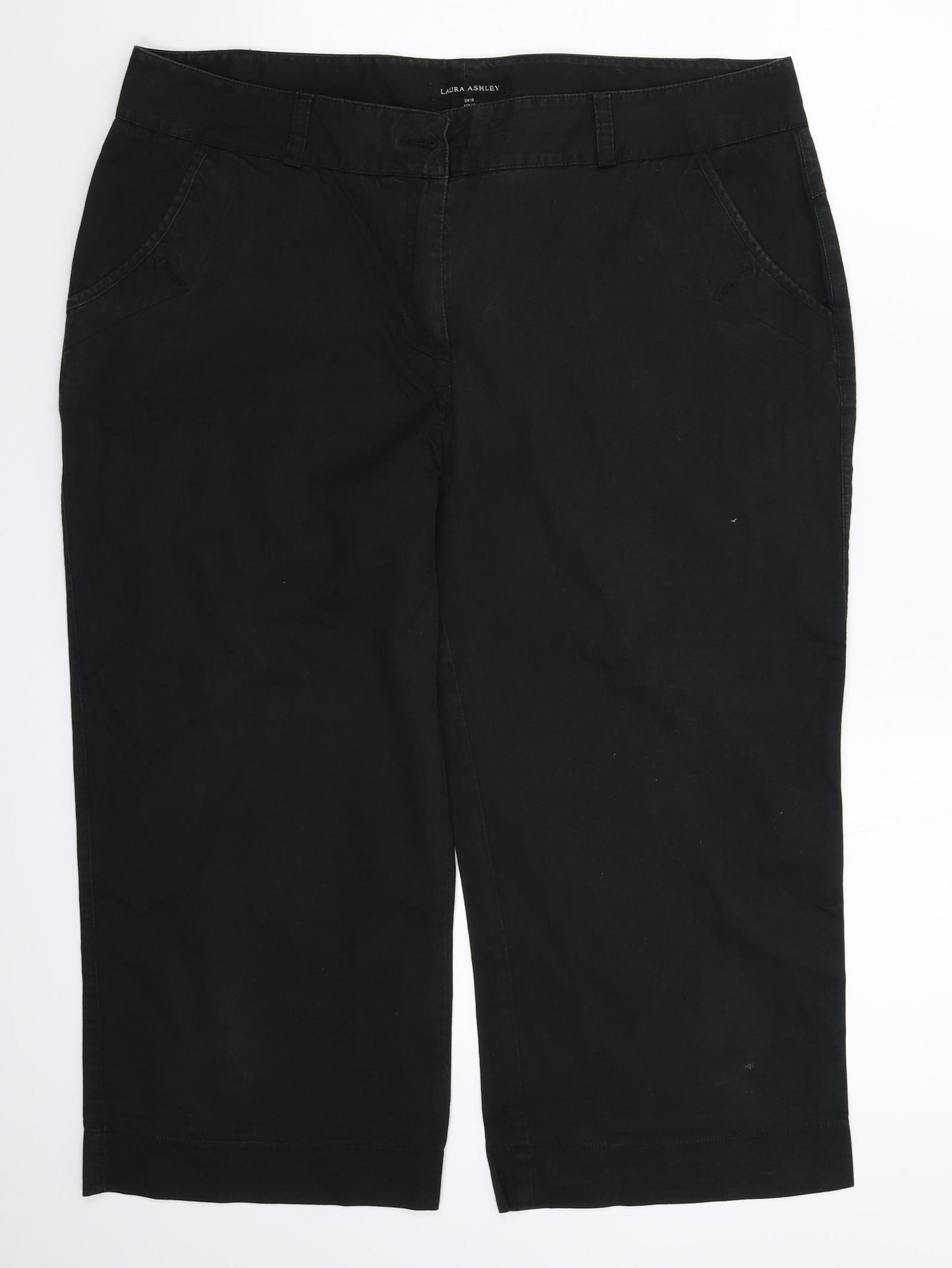 Laura Ashley Womens Black   Cropped Jeans Size 18 L21 in