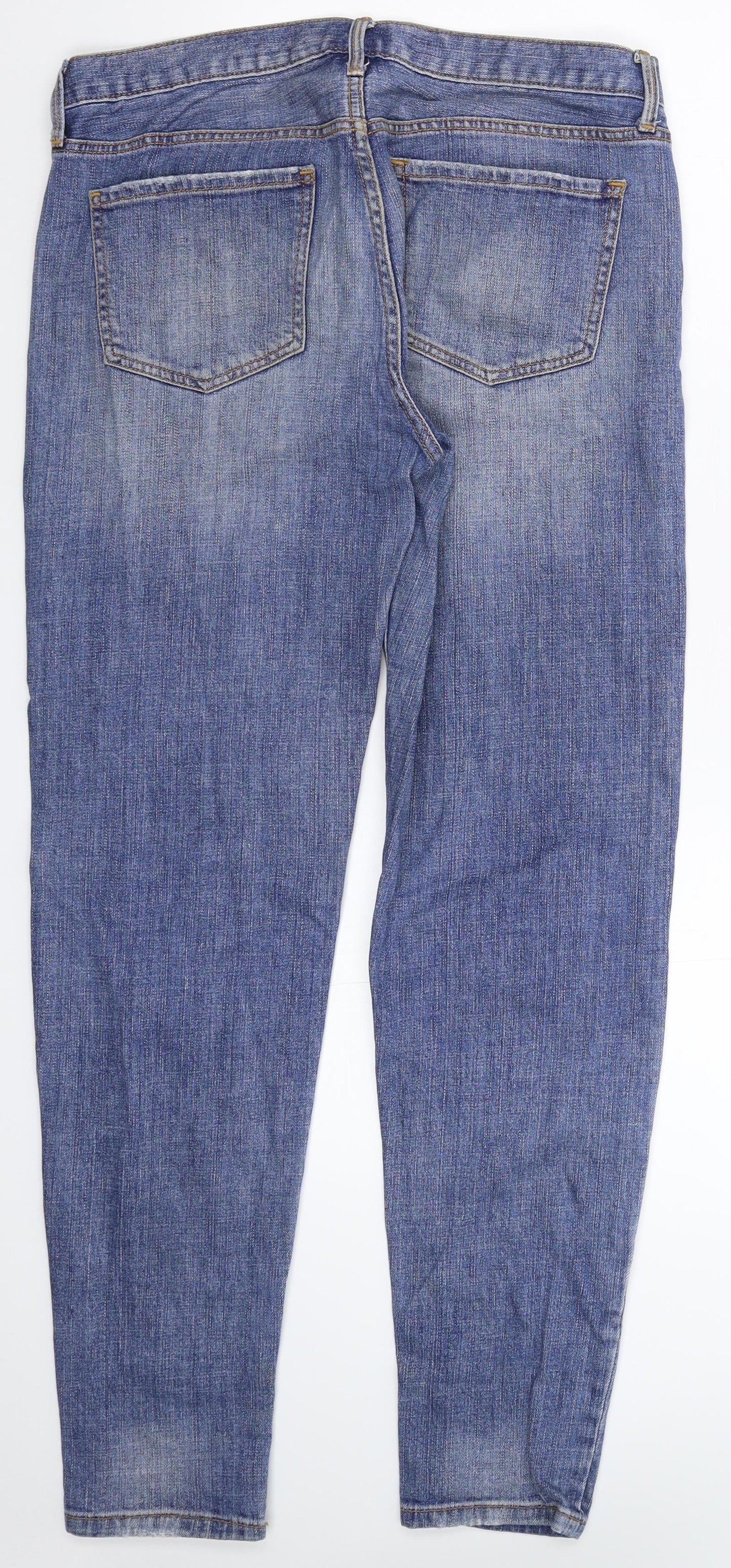 Mossimo Womens Blue  Denim Boyfriend Jeans Size 32 in L29 in