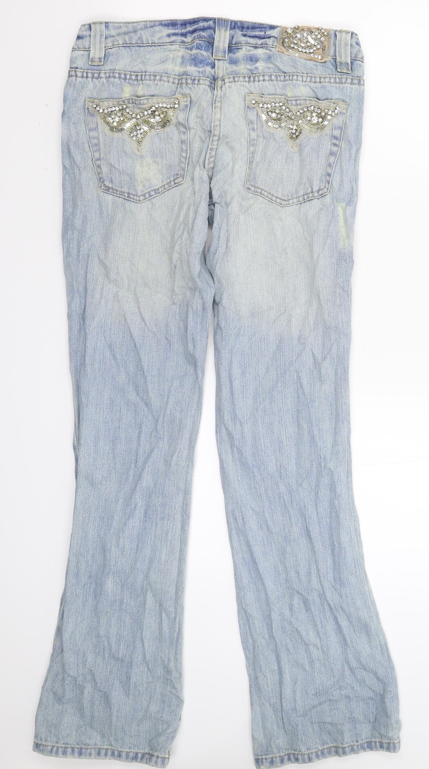 River Island Womens Blue  Denim Bootcut Jeans Size 10 L30 in