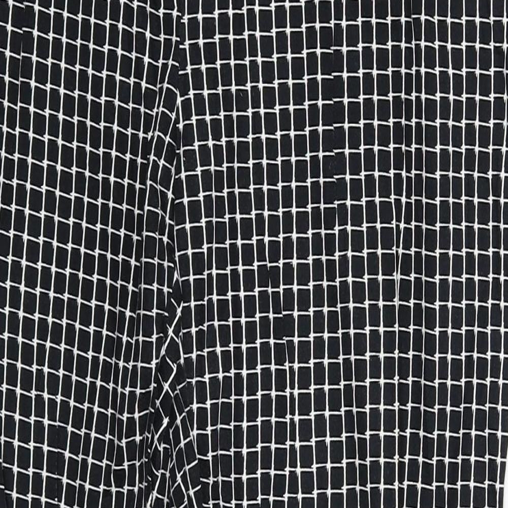 Atmosphere Womens Black Check  Trousers  Size 12 L27 in
