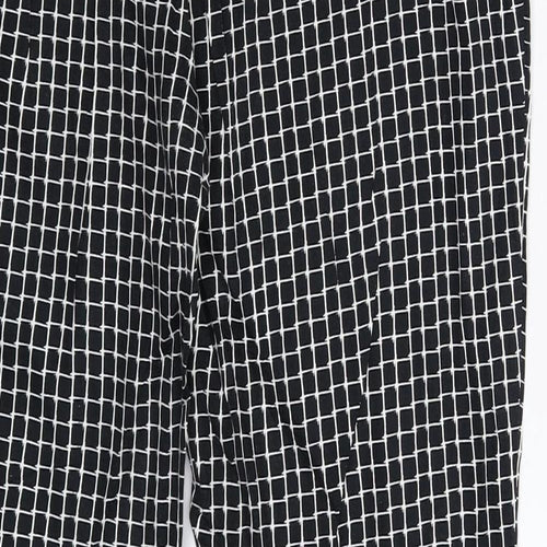 Atmosphere Womens Black Check  Trousers  Size 12 L27 in
