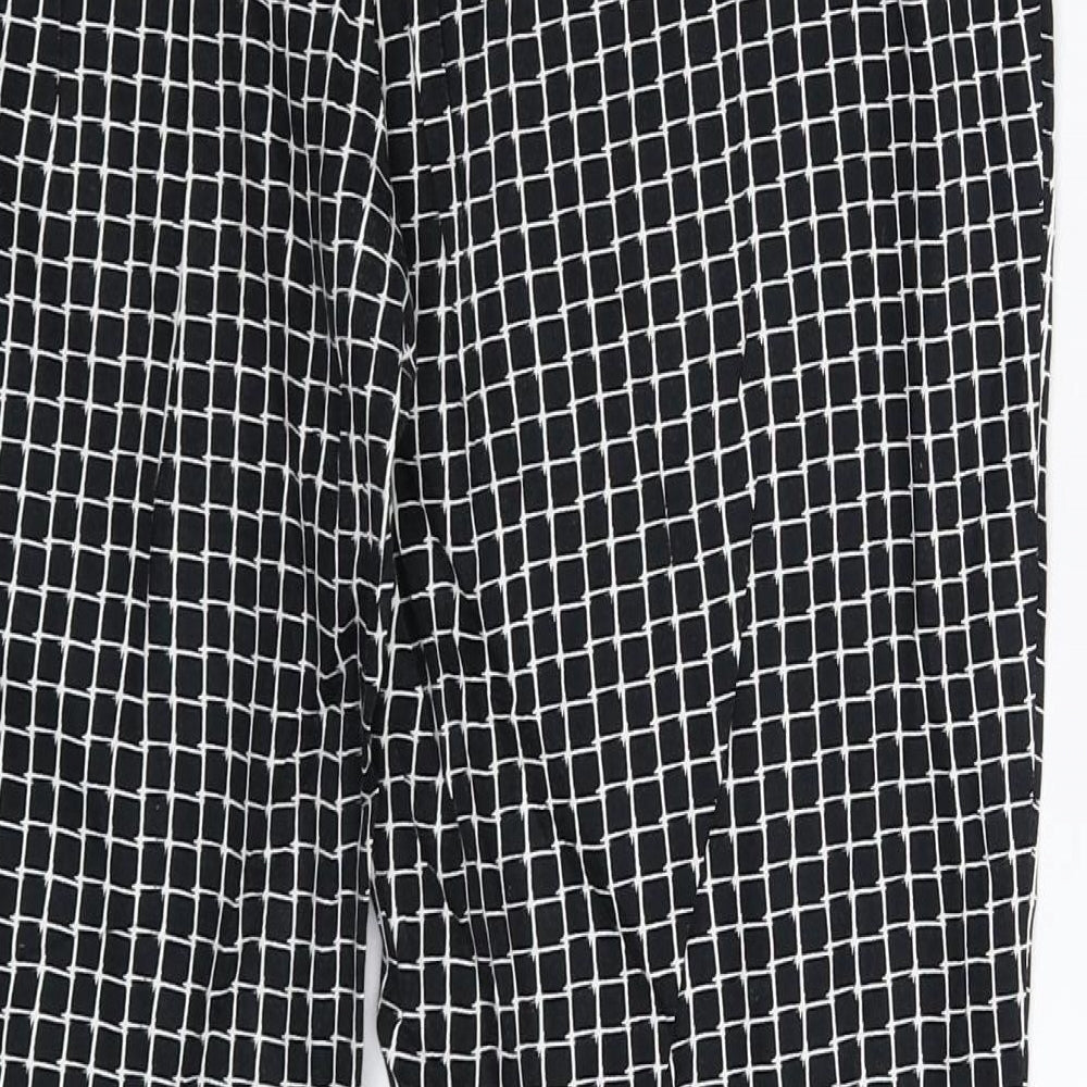 Atmosphere Womens Black Check  Trousers  Size 12 L27 in