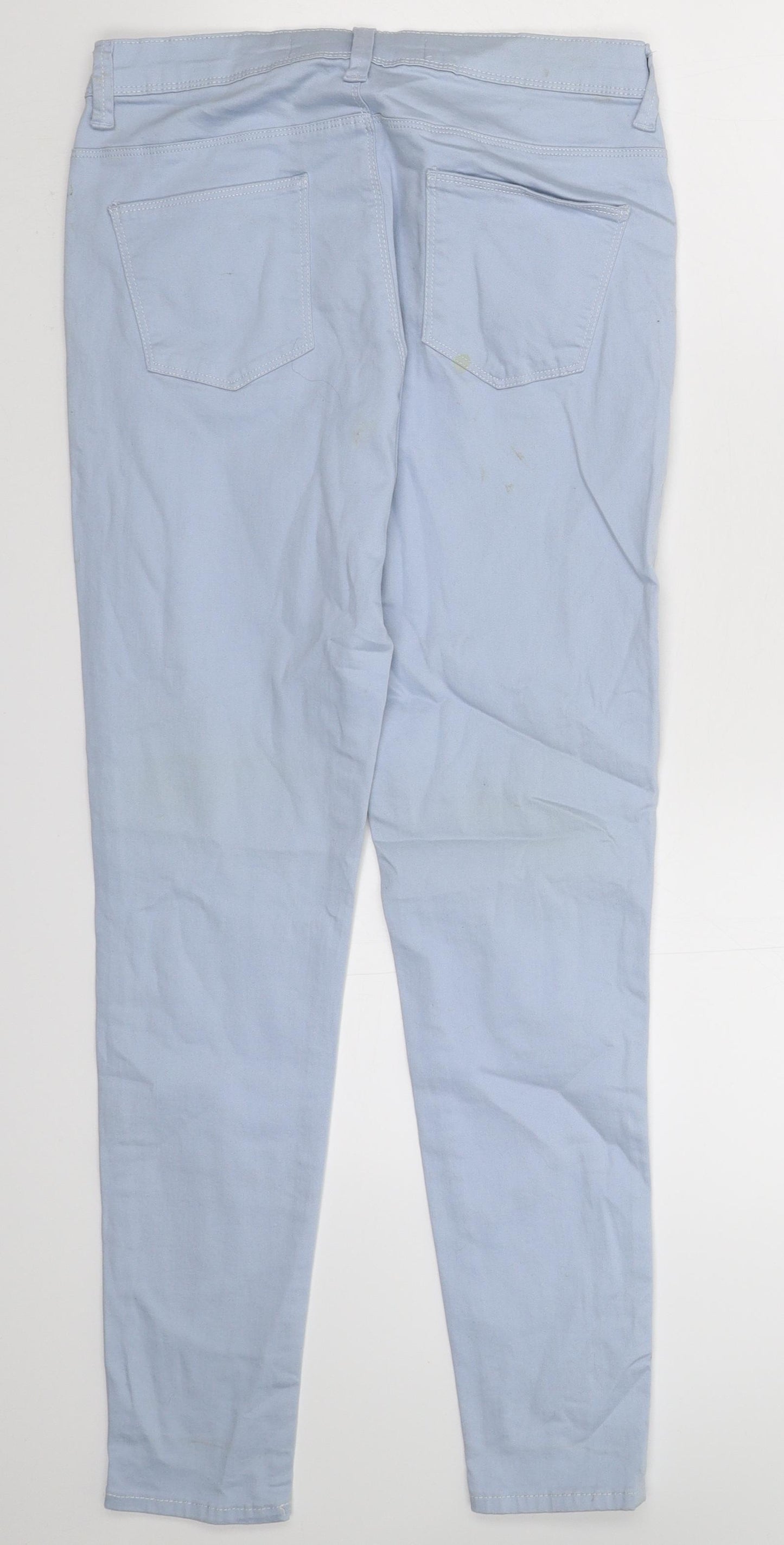Denim & Co. Womens Blue  Denim Skinny Jeans Size 12 L29 in