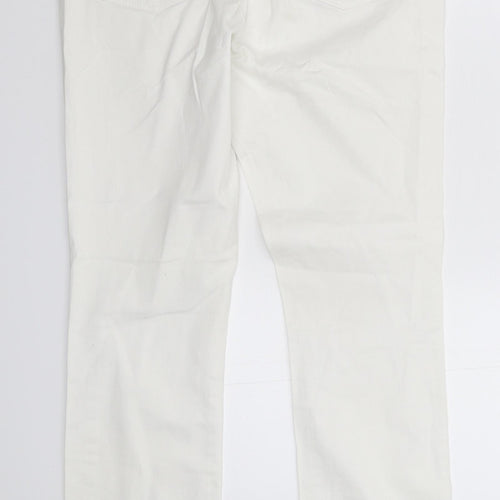 Principles Womens White  Denim Skinny Jeans Size 10 L28 in
