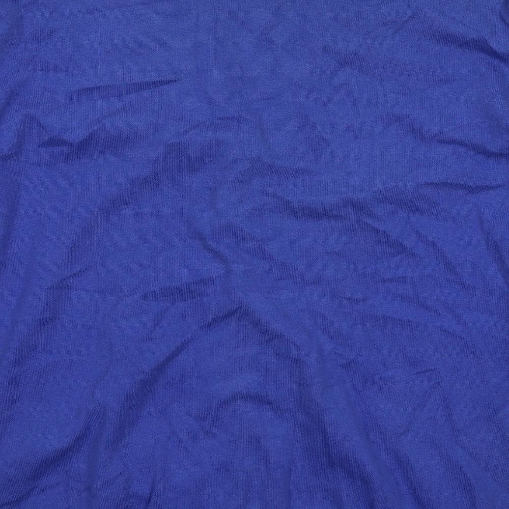 Easy Mens Blue  Knit Cardigan Jumper Size XL