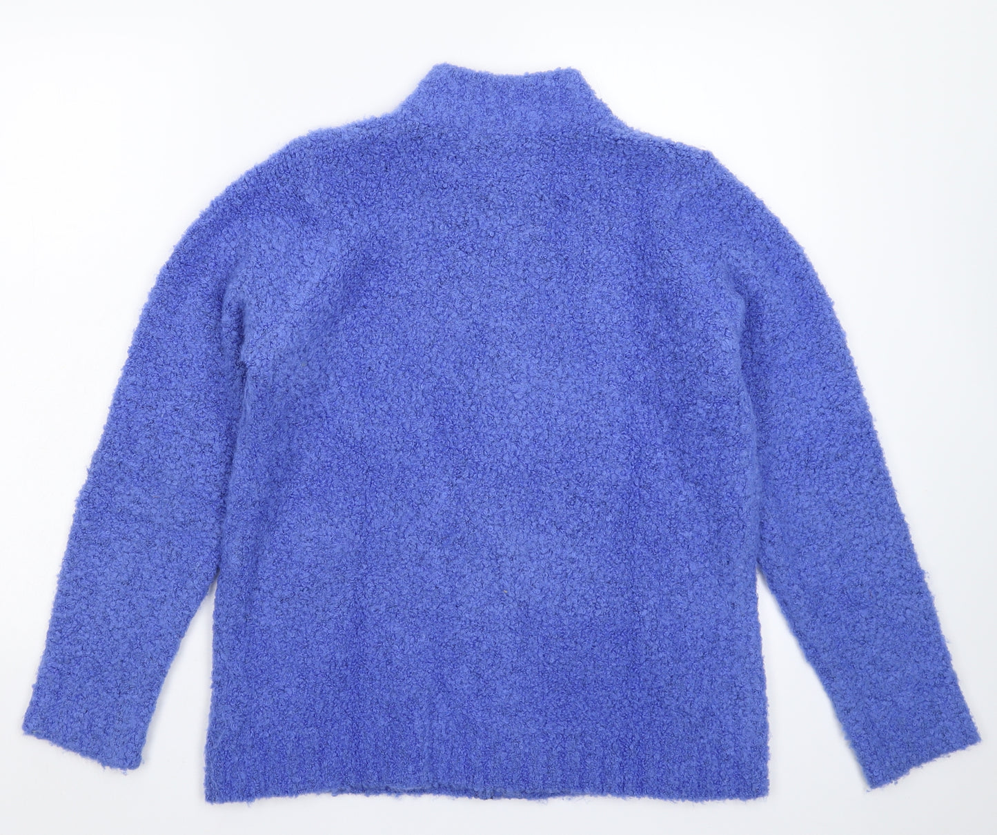 EWM Womens Blue  Knit Jacket Coatigan Size 16