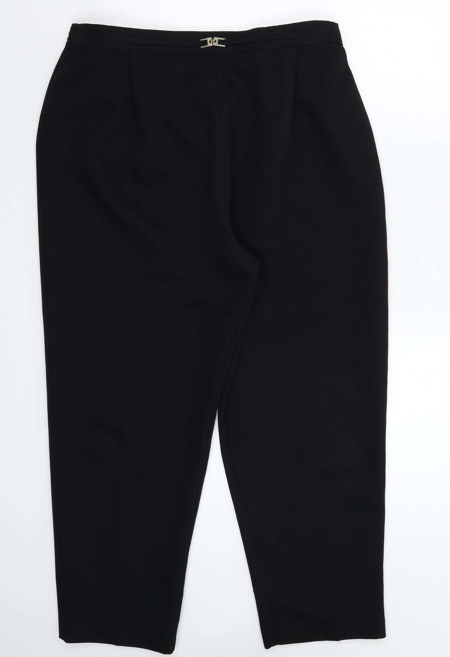 Berkertex Womens Black   Cropped Trousers Size 18 L24 in