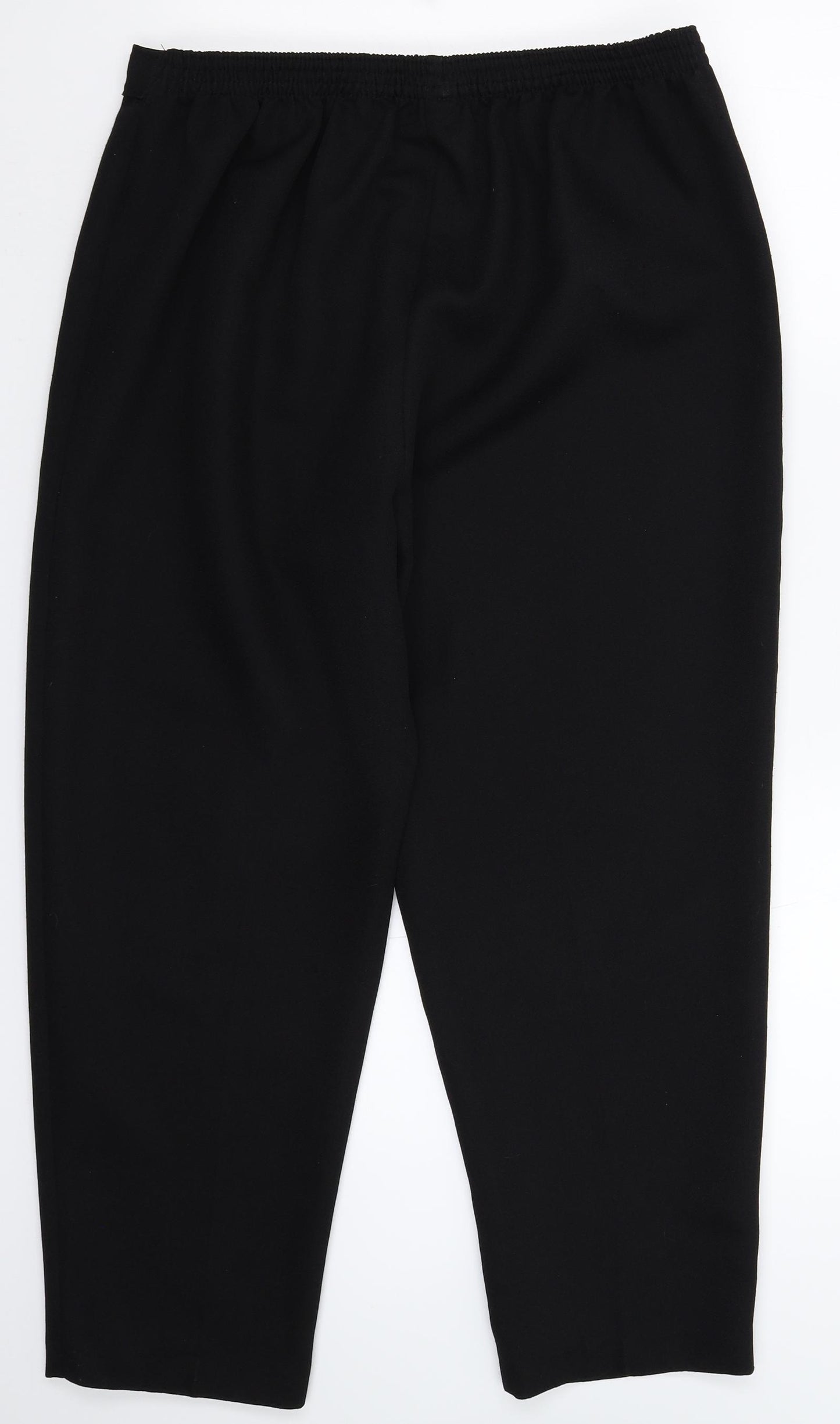 Berkertex Womens Black   Cropped Trousers Size 18 L24 in