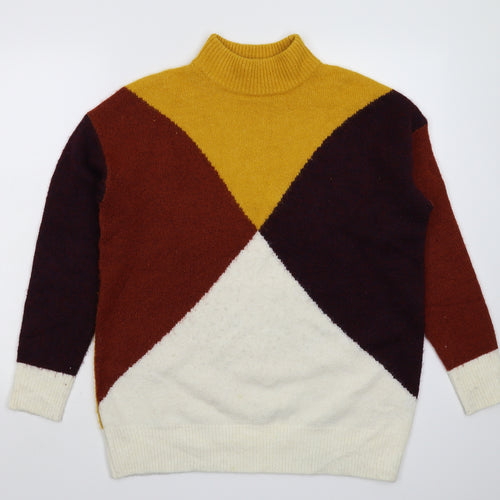 TU Womens Multicoloured  Knit Pullover Jumper Size 12