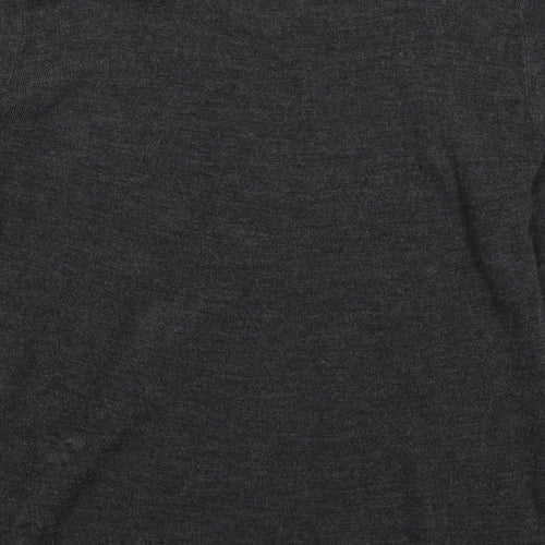 Easy Mens Grey  Knit Pullover Jumper Size L