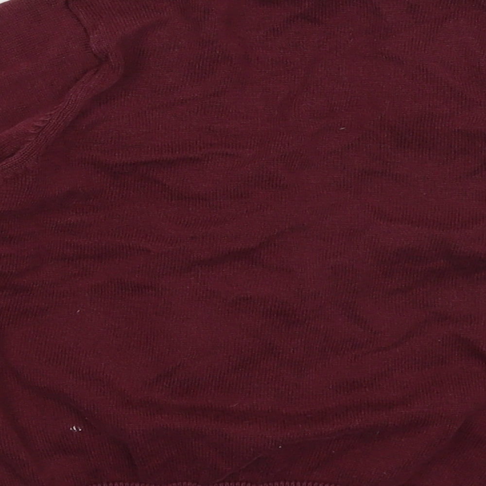 Marks and Spencer Boys Brown  Knit Cardigan Jumper Size 3-4 Years  - School