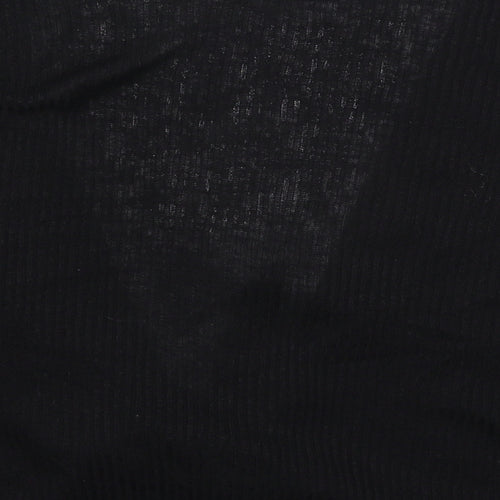 H&M Womens Black  Knit Cardigan Jumper Size M