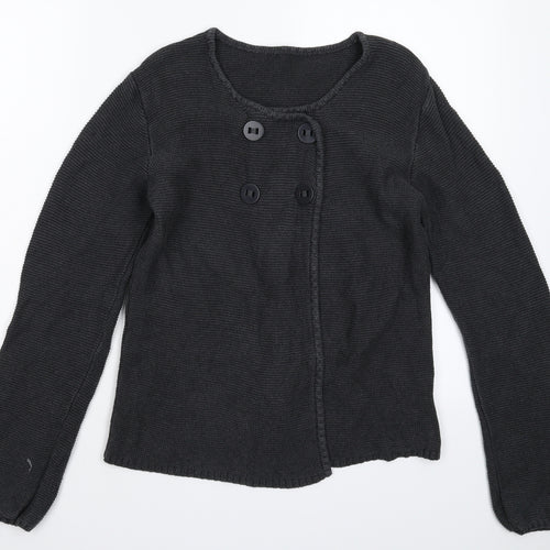Back to School Girls Grey  Knit Cardigan Jumper Size 14-15 Years