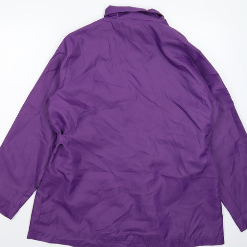 Preworn Womens Purple   Rain Coat Coat Size 20