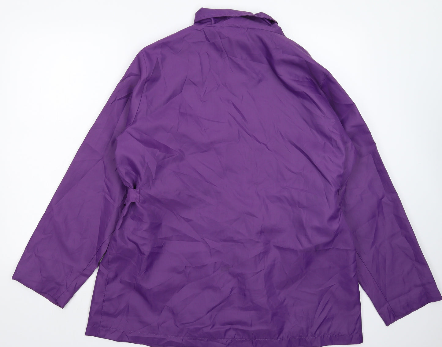 Preworn Womens Purple   Rain Coat Coat Size 20