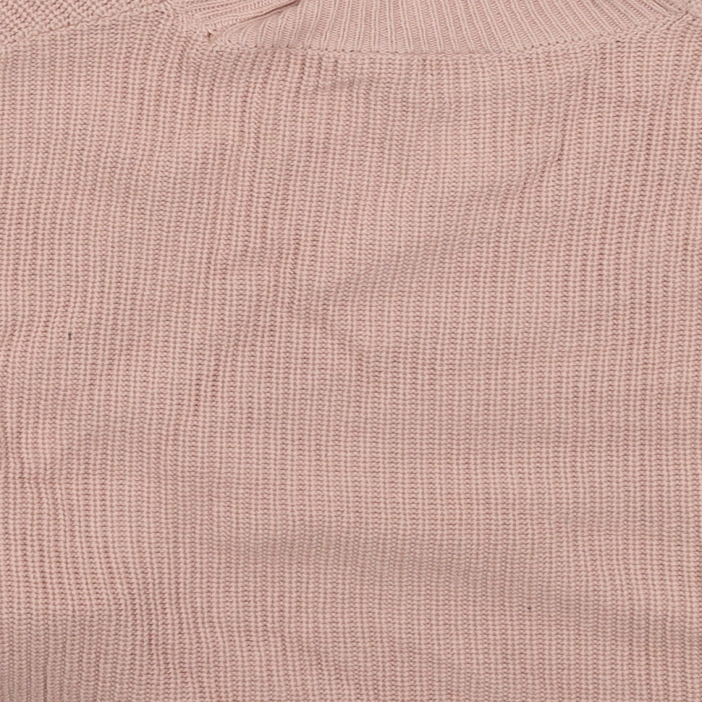Topshop Womens Pink  Knit Pullover Jumper Size 6  - Oversized