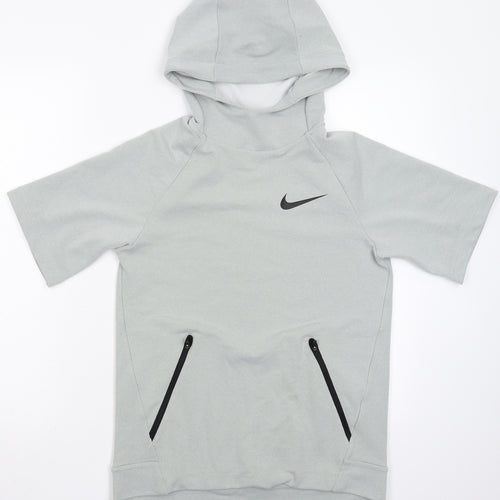 Nike Boys Grey   Pullover Hoodie Size 12-13 Years