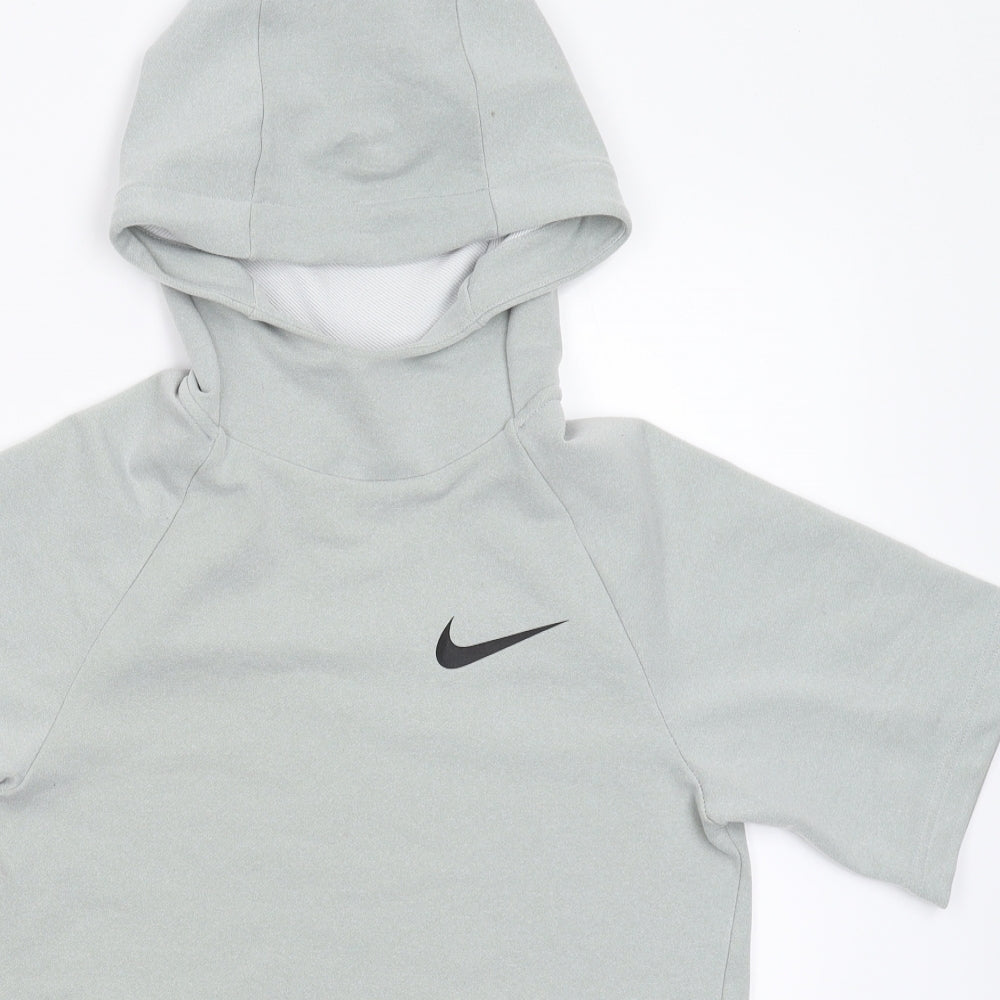 Nike Boys Grey   Pullover Hoodie Size 12-13 Years