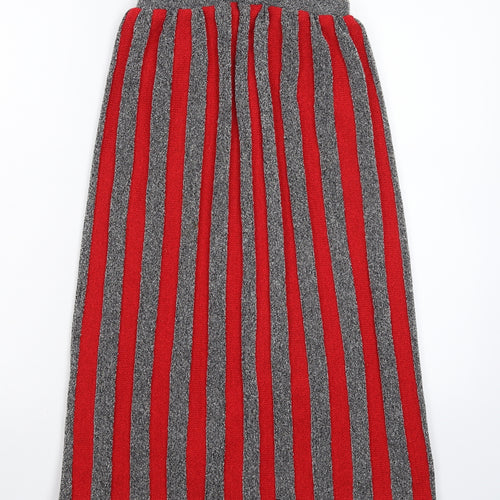 Preworn Womens Multicoloured Striped  Straight & Pencil Skirt Size 10