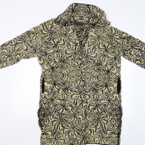 fax-knit Womens Gold   Jacket Coat Size M